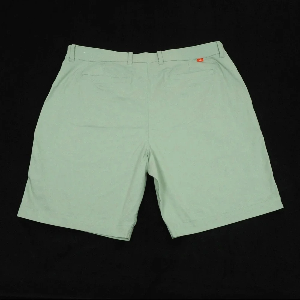 Nike Golf Dri-Fit UV Chino Shorts Mens 42 Light Green Performance Cotton Blend